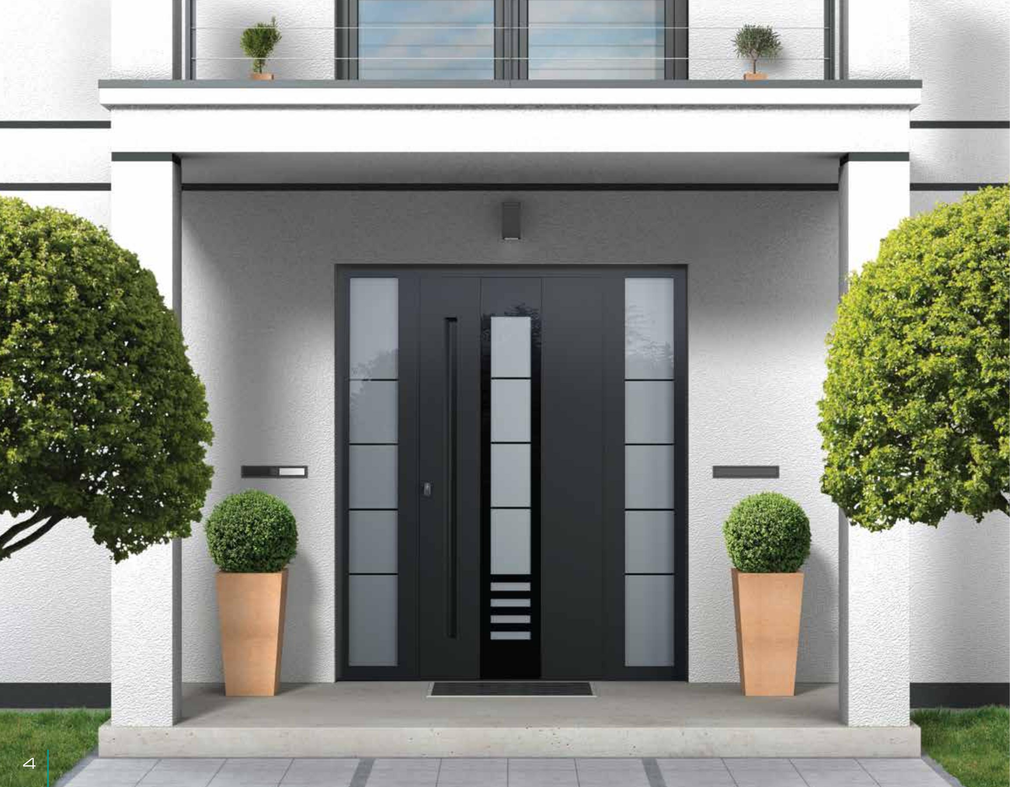 Aluminium-Haustür fachgerecht verpackt und bereit zur Lieferung